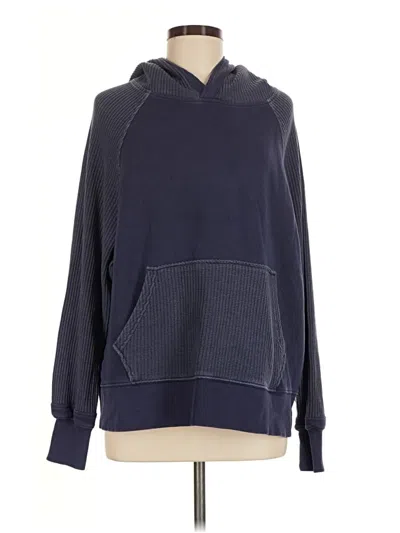 Pre-owned Aerie Pullover Hoodie In Blue
