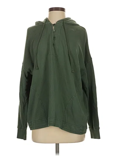 Pre-owned Aerie Pullover Hoodie In Green