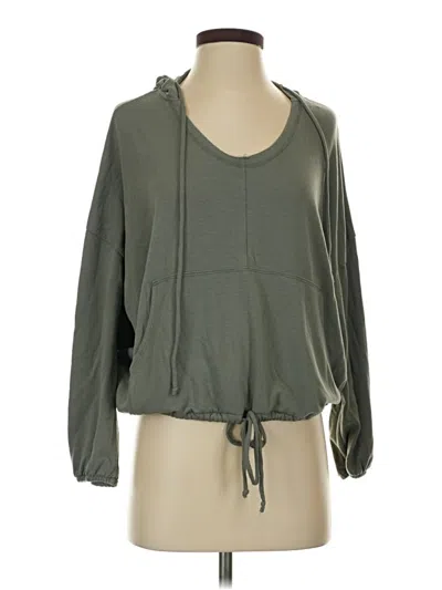 Pre-owned Aerie Pullover Hoodie In Green