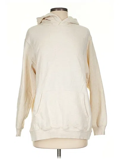 Pre-owned Aerie Pullover Hoodie In Ivory