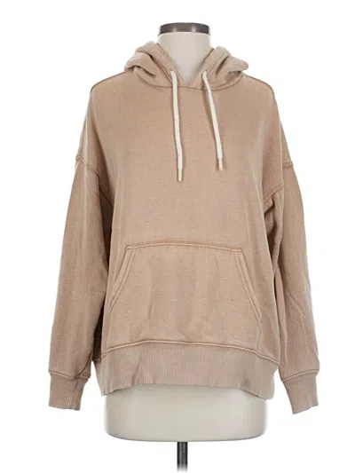 Pre-owned Aerie Pullover Hoodie In Tan