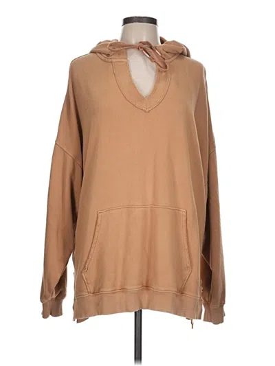 Pre-owned Aerie Pullover Hoodie In Tan