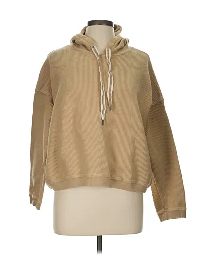 Pre-owned Aerie Pullover Hoodie In Tan