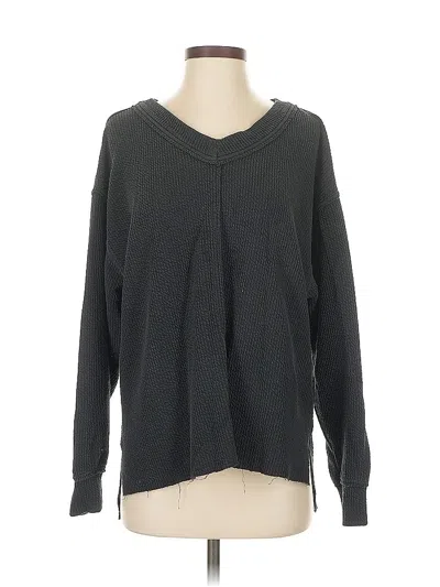 Pre-owned Aerie Pullover Sweater In Black