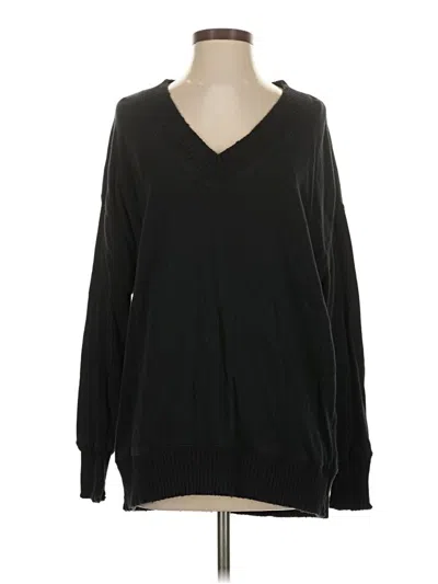 Pre-owned Aerie Pullover Sweater In Black
