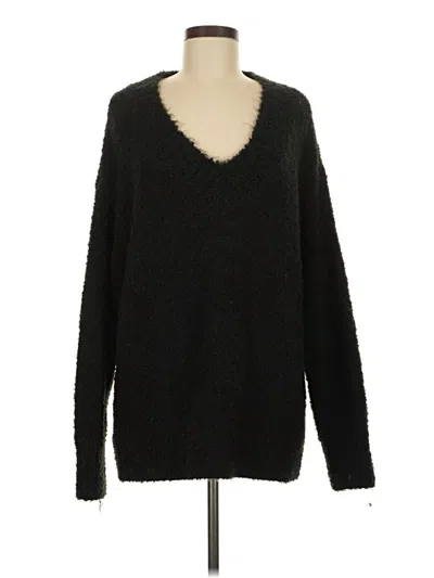 Pre-owned Aerie Pullover Sweater In Black