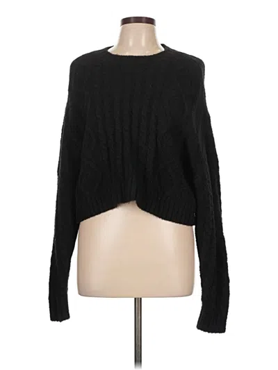 Pre-owned Aerie Pullover Sweater In Black
