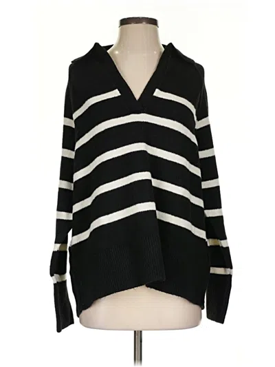 Pre-owned Aerie Pullover Sweater In Black