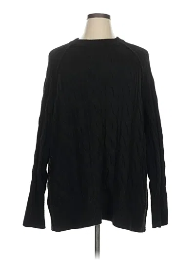 Pre-owned Aerie Pullover Sweater In Black