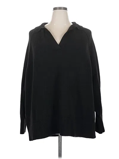 Pre-owned Aerie Pullover Sweater In Black