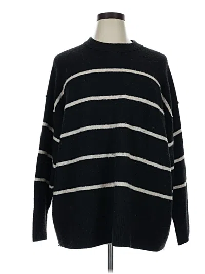 Pre-owned Aerie Pullover Sweater In Black