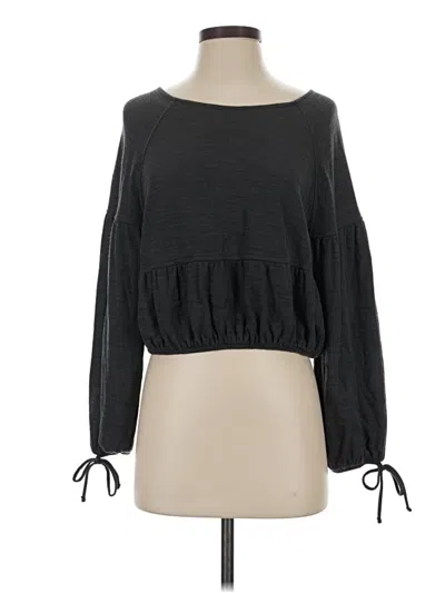 Pre-owned Aerie Pullover Sweater In Black