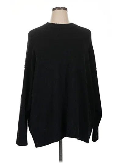 Pre-owned Aerie Pullover Sweater In Black