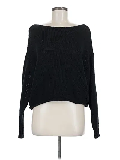 Pre-owned Aerie Pullover Sweater In Black