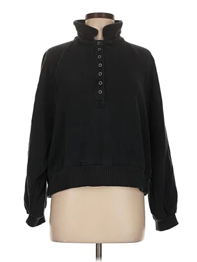 Pre-owned Aerie Pullover Sweater In Black