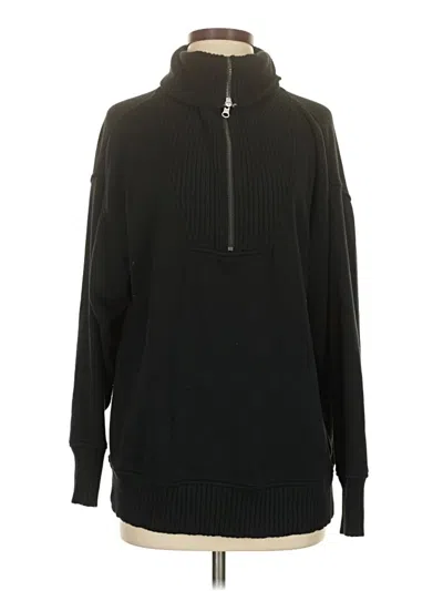 Pre-owned Aerie Pullover Sweater In Black
