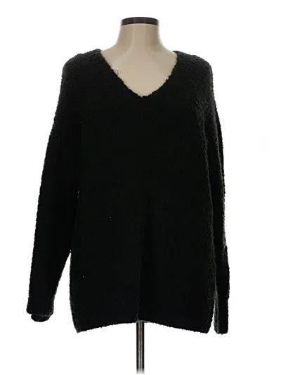 Pre-owned Aerie Pullover Sweater In Black