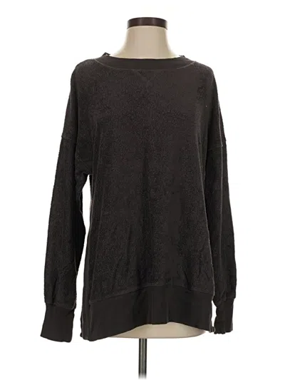 Pre-owned Aerie Pullover Sweater In Black