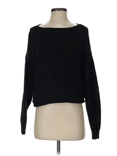 Pre-owned Aerie Pullover Sweater In Black