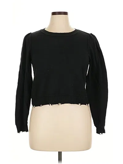 Pre-owned Aerie Pullover Sweater In Black
