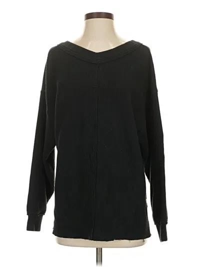 Pre-owned Aerie Pullover Sweater In Black
