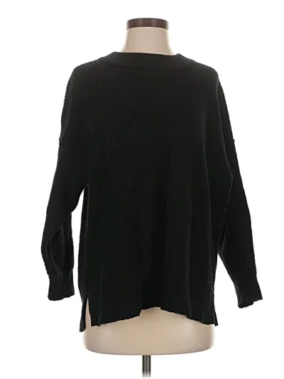 Pre-owned Aerie Pullover Sweater In Black