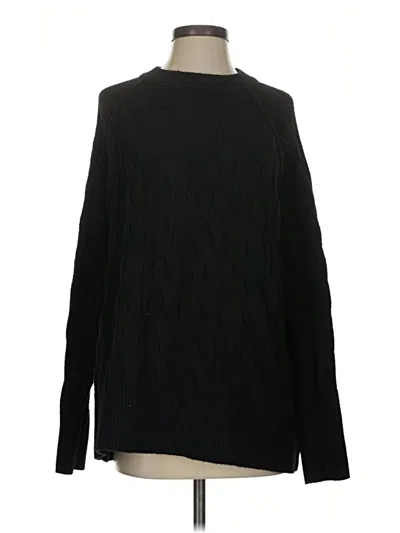 Pre-owned Aerie Pullover Sweater In Black