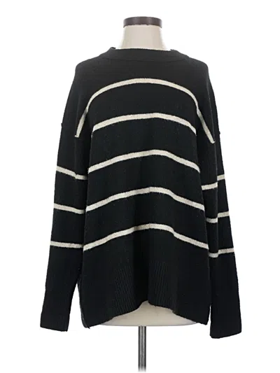 Pre-owned Aerie Pullover Sweater In Black