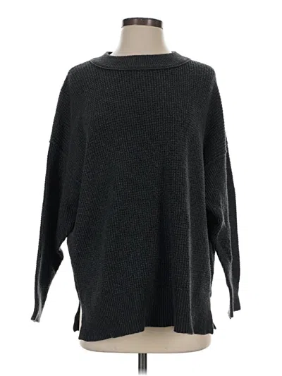 Pre-owned Aerie Pullover Sweater In Black