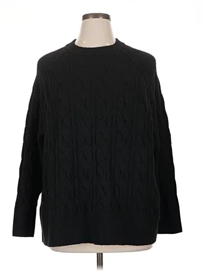 Pre-owned Aerie Pullover Sweater In Black