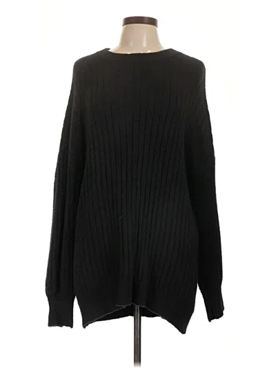Pre-owned Aerie Pullover Sweater In Black