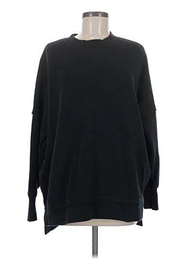 Pre-owned Aerie Pullover Sweater In Black