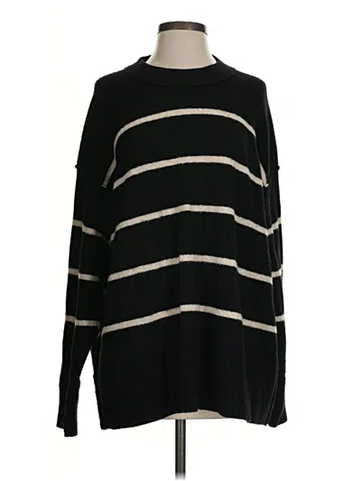 Pre-owned Aerie Pullover Sweater In Black
