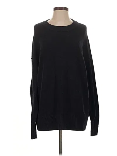 Pre-owned Aerie Pullover Sweater In Black