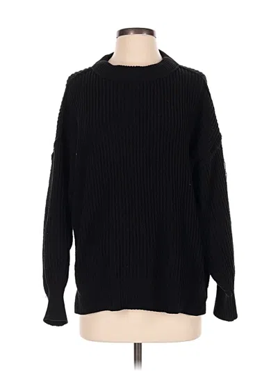 Pre-owned Aerie Pullover Sweater In Black