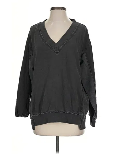 Pre-owned Aerie Pullover Sweater In Black