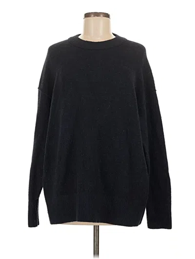 Pre-owned Aerie Pullover Sweater In Black
