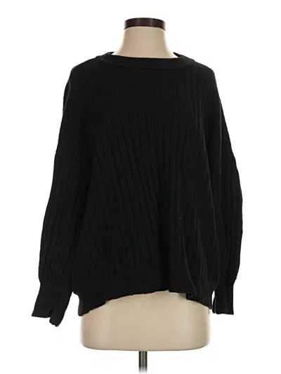 Pre-owned Aerie Pullover Sweater In Black