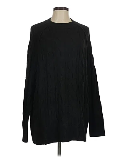 Pre-owned Aerie Pullover Sweater In Black