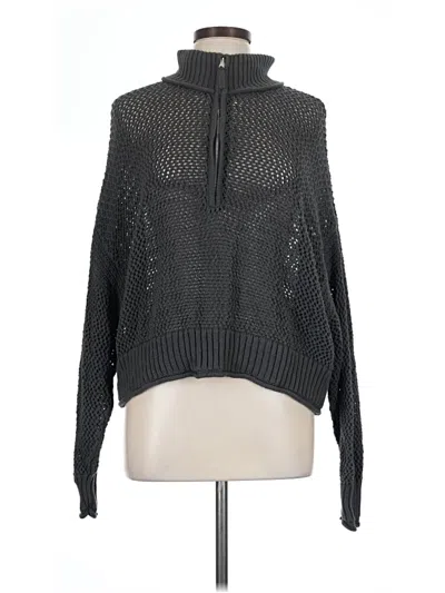 Pre-owned Aerie Pullover Sweater In Black