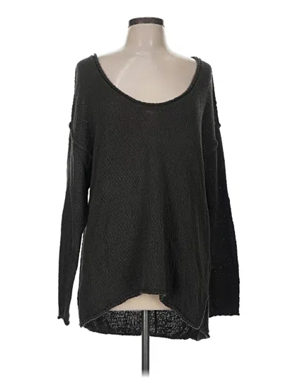 Pre-owned Aerie Pullover Sweater In Black