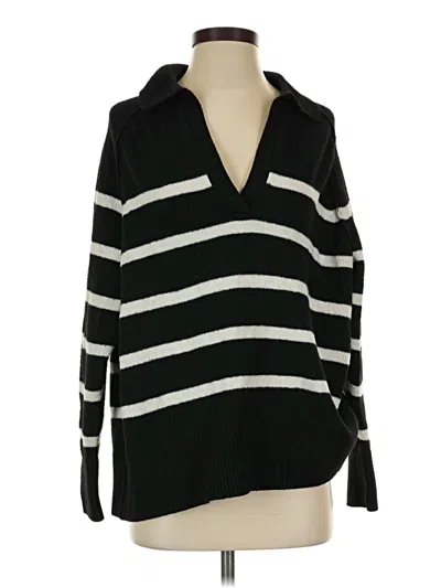 Pre-owned Aerie Pullover Sweater In Black
