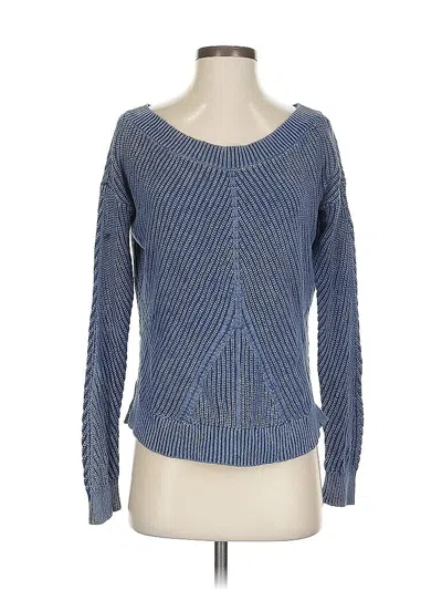 Pre-owned Aerie Pullover Sweater In Blue
