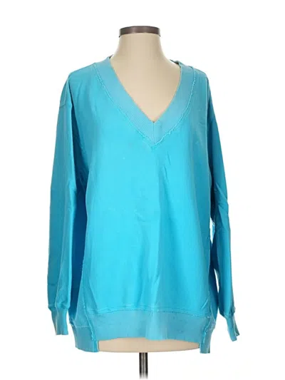 Pre-owned Aerie Pullover Sweater In Blue