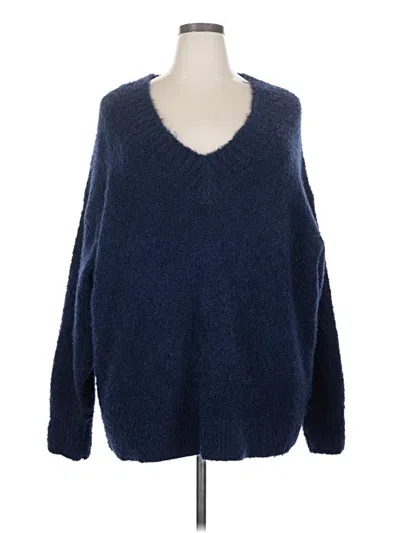 Pre-owned Aerie Pullover Sweater In Blue