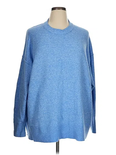 Pre-owned Aerie Pullover Sweater In Blue