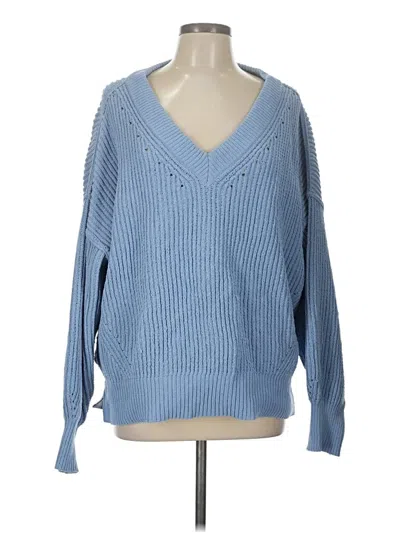 Pre-owned Aerie Pullover Sweater In Blue