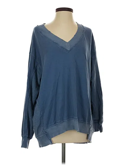 Pre-owned Aerie Pullover Sweater In Blue