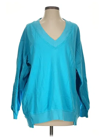Pre-owned Aerie Pullover Sweater In Blue