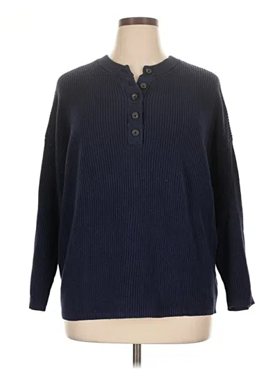 Pre-owned Aerie Pullover Sweater In Blue